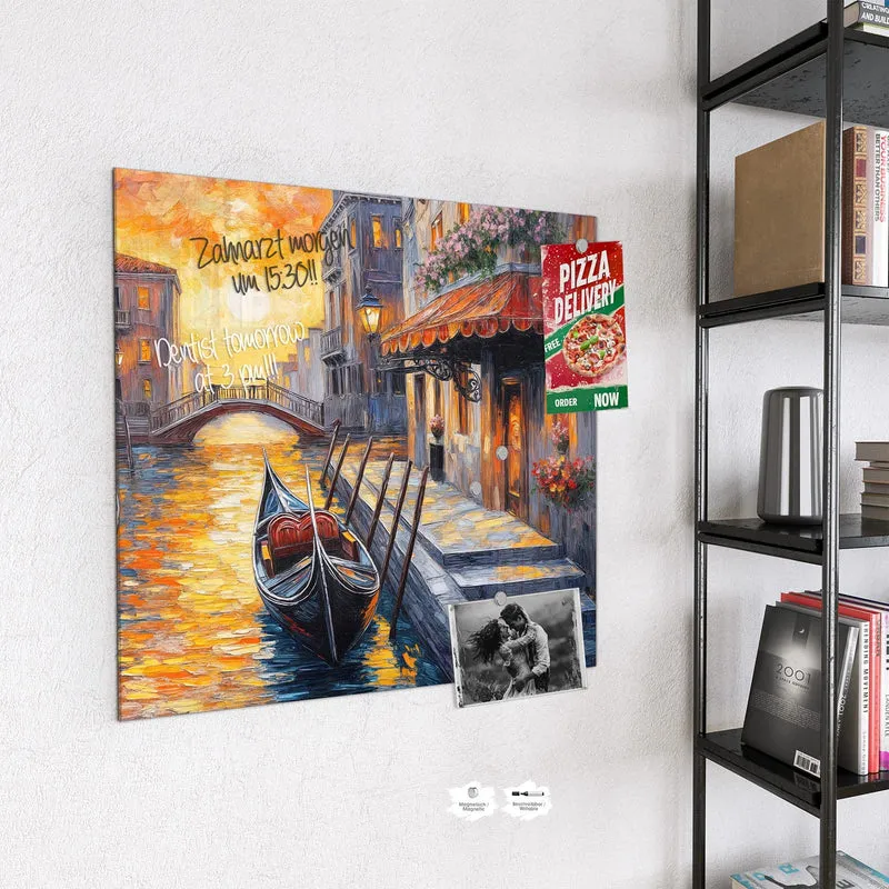 Magnettafel - Gondel in Venedig