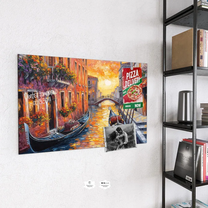 Magnettafel - Gondel in Venedig