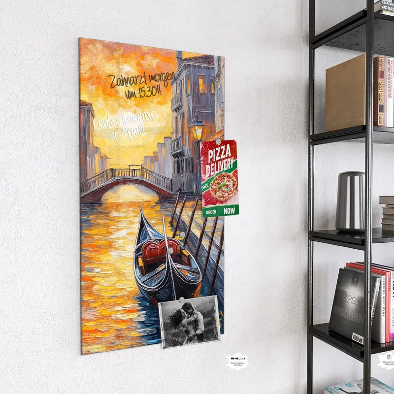 Magnettafel - Gondel in Venedig