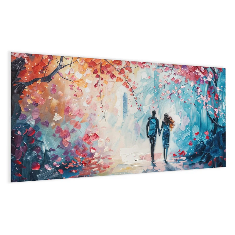 Magnettafel - Paar unter rotem Baum