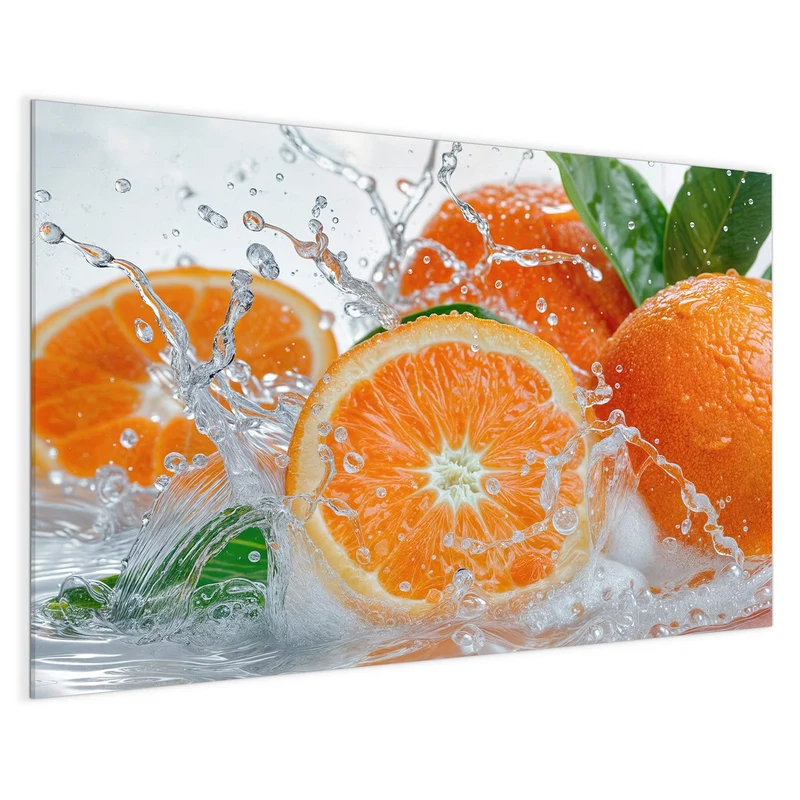 Magnettafel - Orangen im Wasser