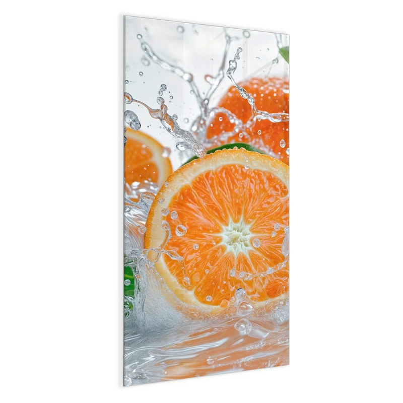 Magnettafel - Orangen im Wasser