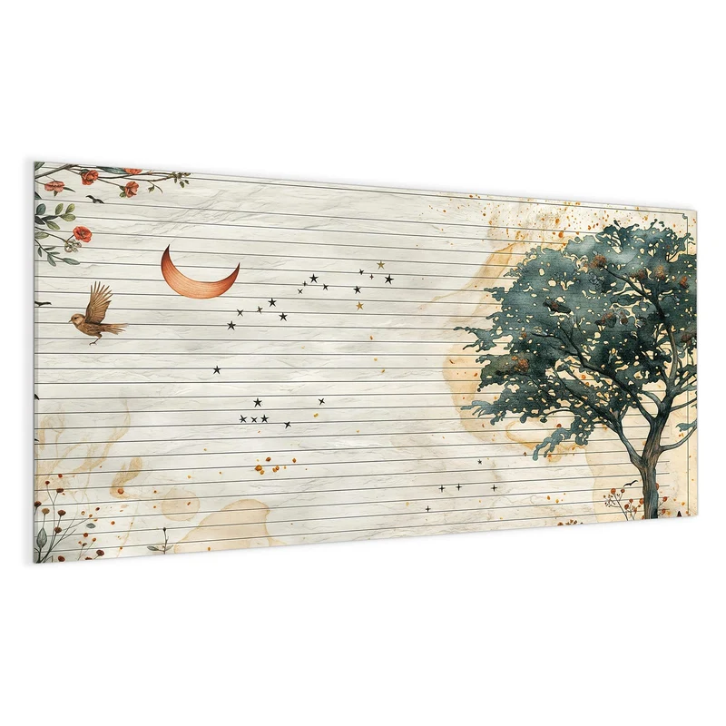 Magnettafel - Baum auf Papier