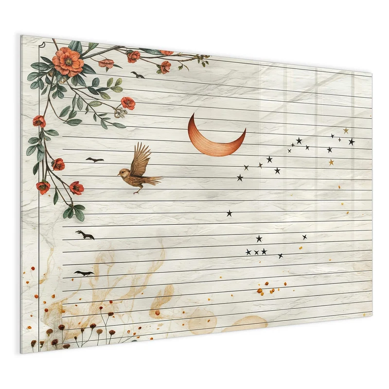 Magnettafel - Baum auf Papier