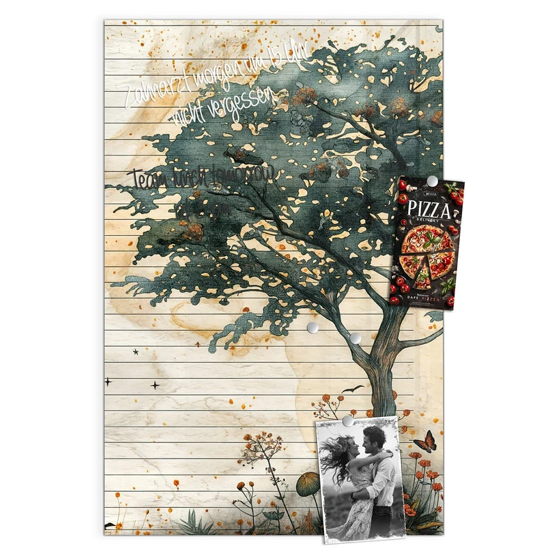Magnettafel - Baum auf Papier