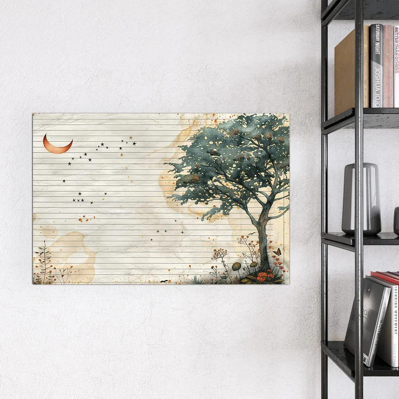 Magnettafel - Baum auf Papier