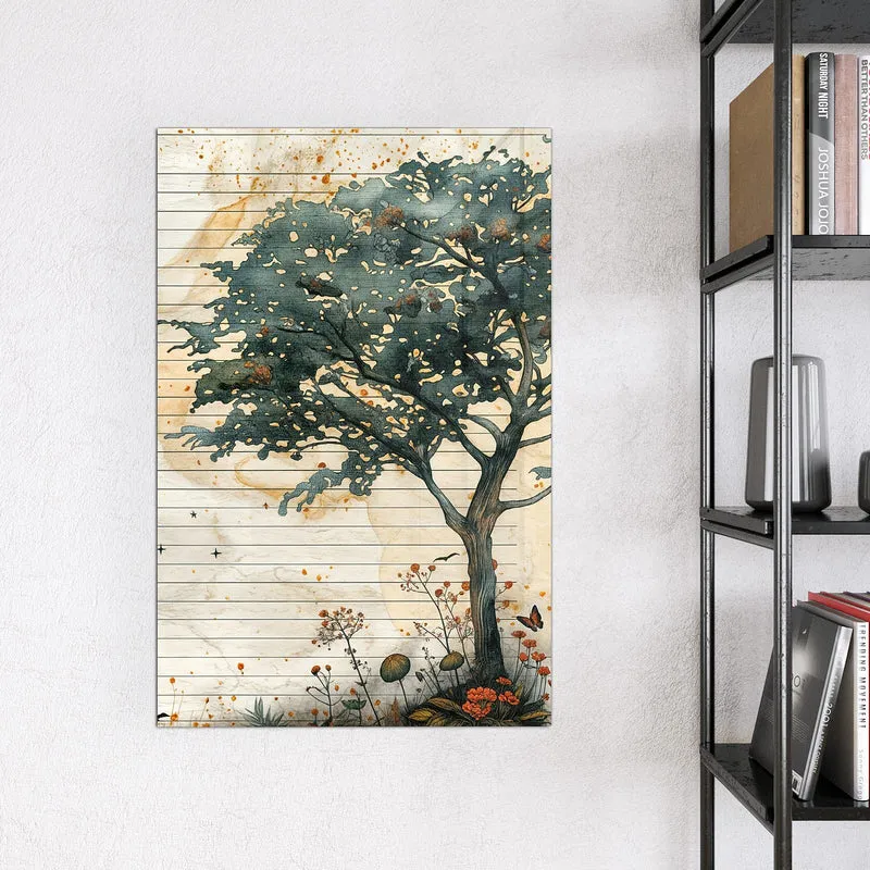 Magnettafel - Baum auf Papier