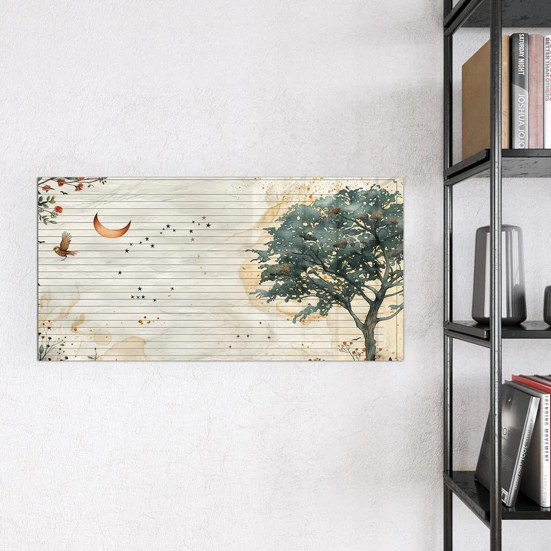 Magnettafel - Baum auf Papier