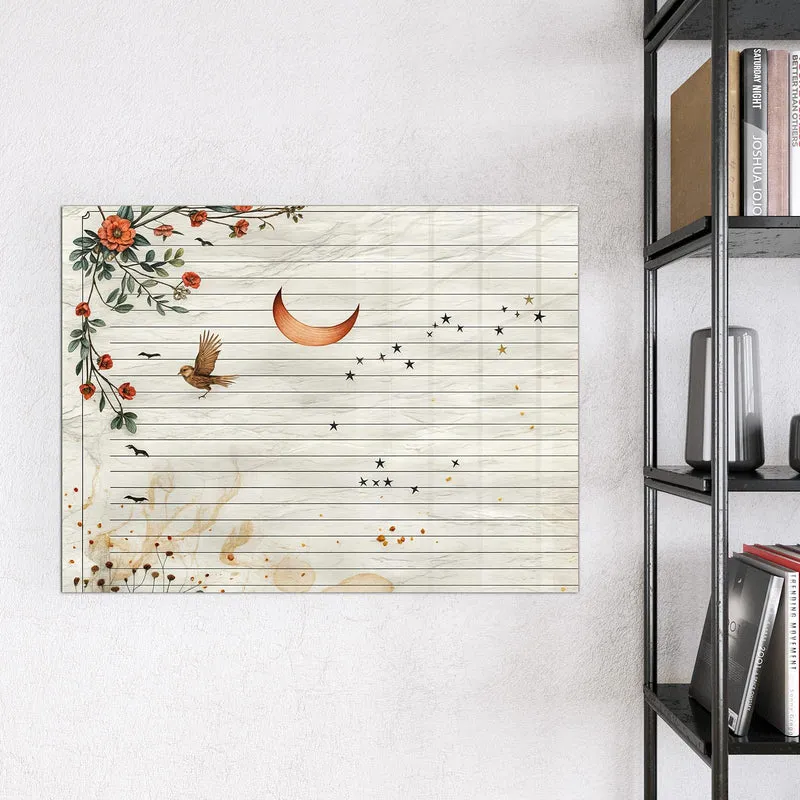 Magnettafel - Baum auf Papier