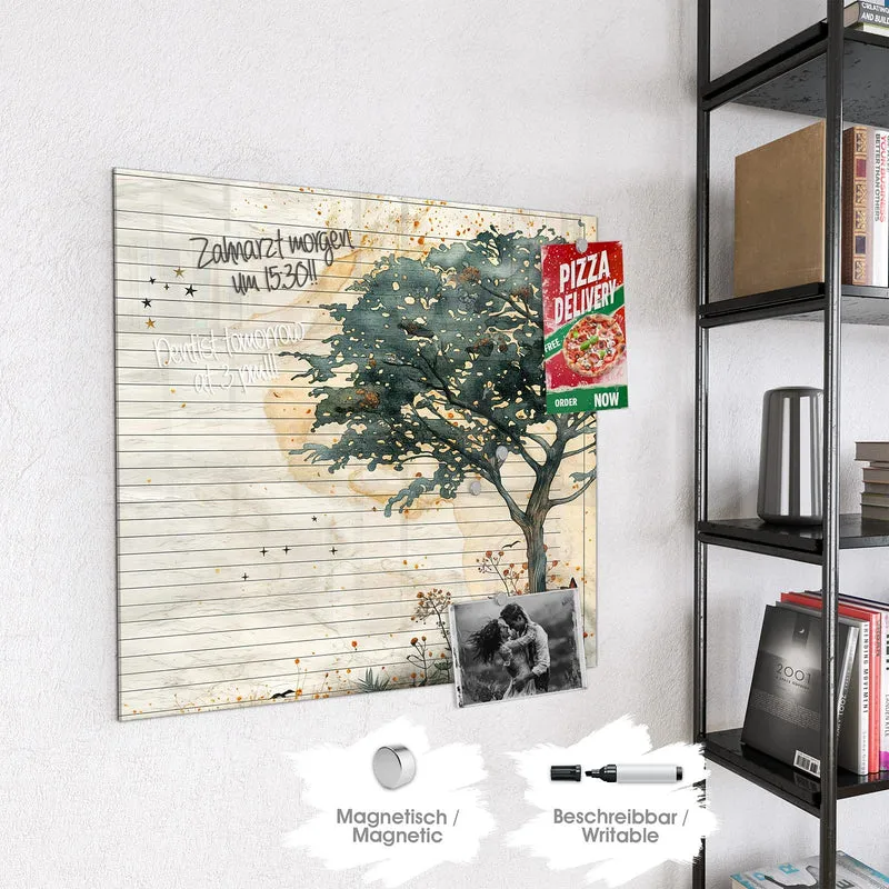 Magnettafel - Baum auf Papier