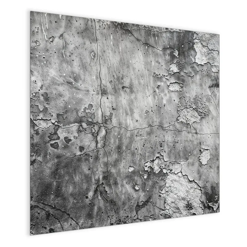 Magnettafel - Rissiger Putz in Grau