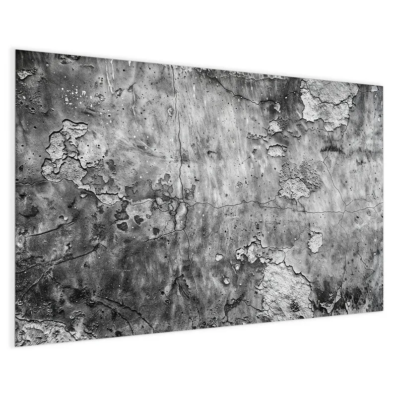 Magnettafel - Rissiger Putz in Grau