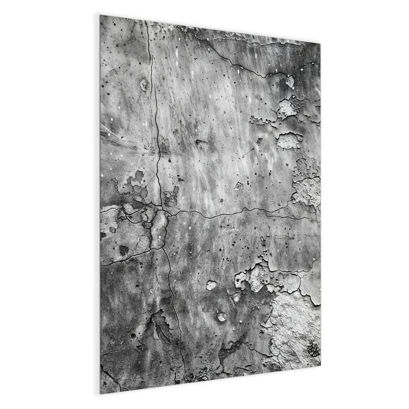 Magnettafel - Rissiger Putz in Grau