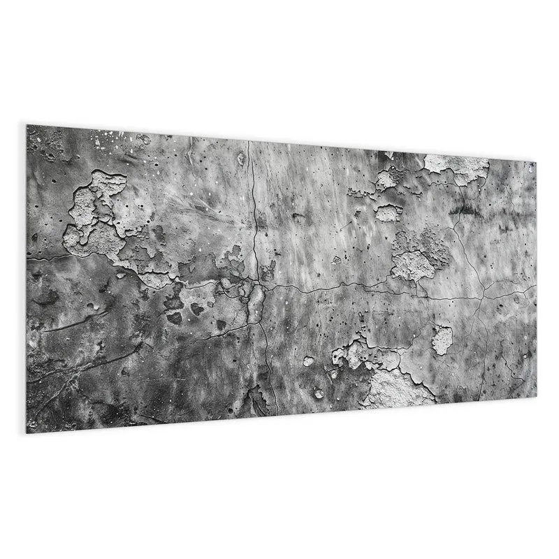 Magnettafel - Rissiger Putz in Grau