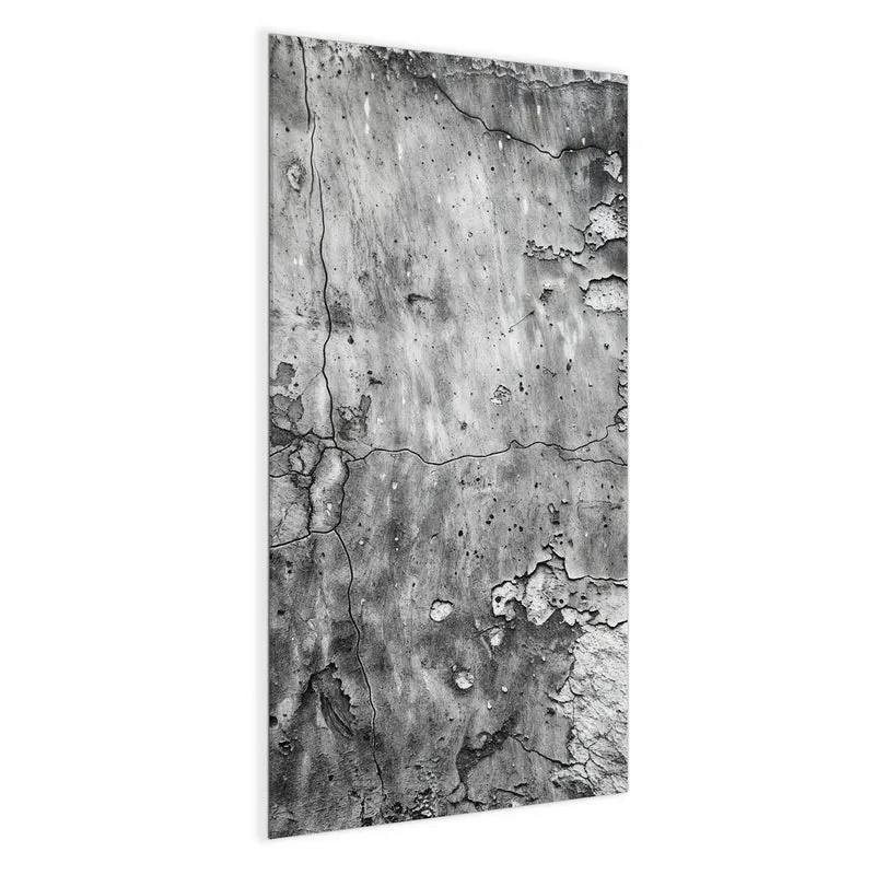 Magnettafel - Rissiger Putz in Grau