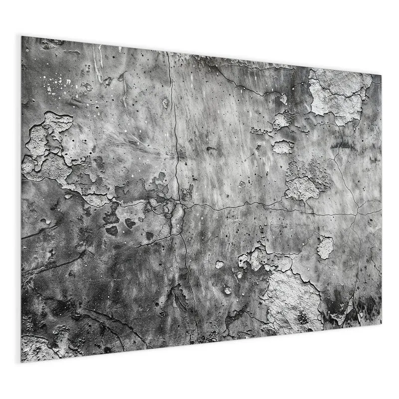 Magnettafel - Rissiger Putz in Grau