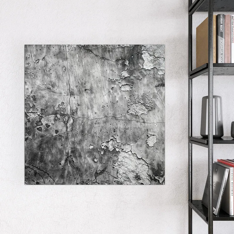 Magnettafel - Rissiger Putz in Grau
