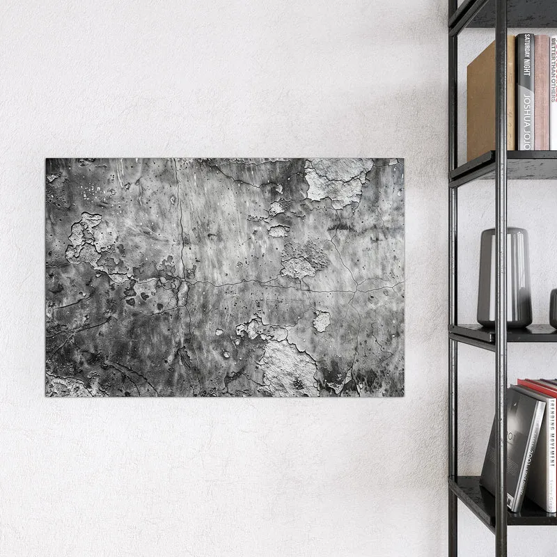 Magnettafel - Rissiger Putz in Grau