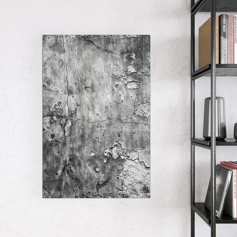Magnettafel - Rissiger Putz in Grau
