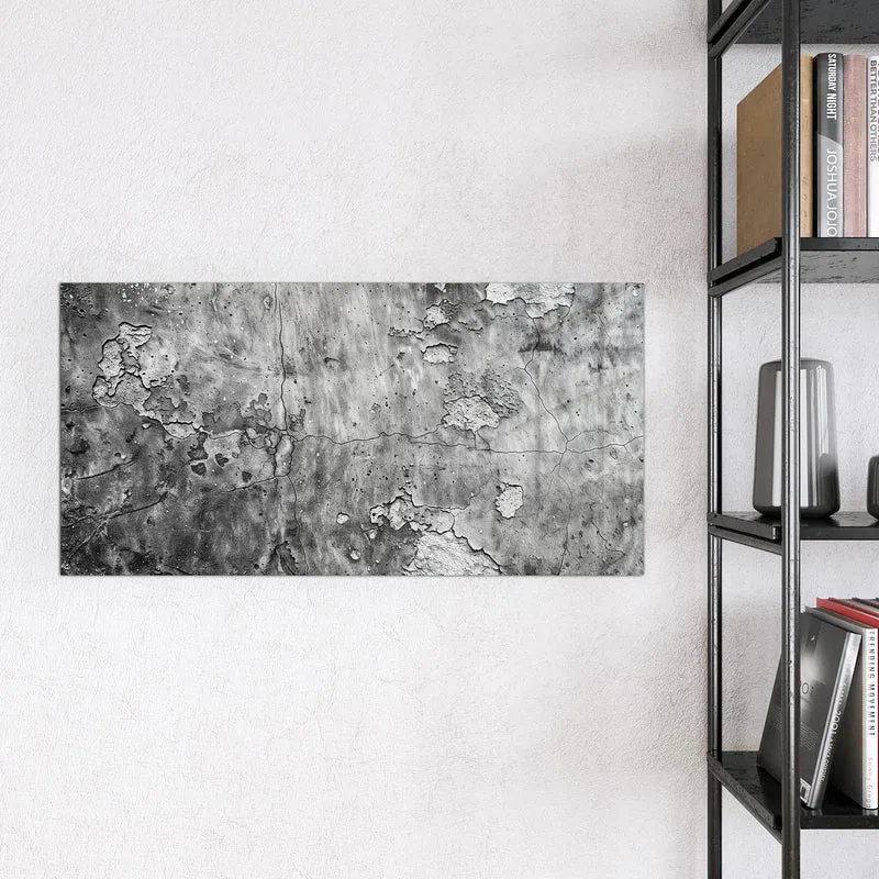 Magnettafel - Rissiger Putz in Grau
