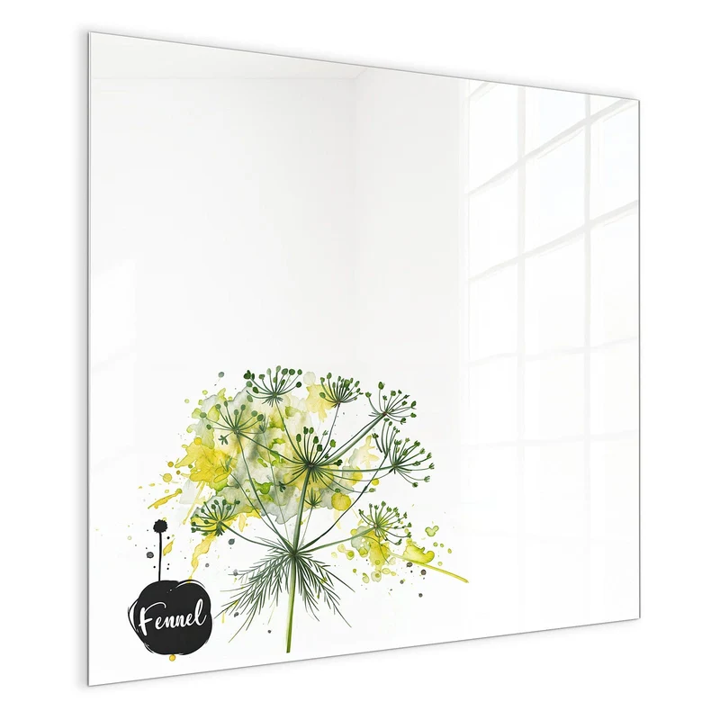 Magnettafel - Fenchel in Aquarell