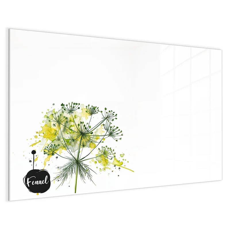 Magnettafel - Fenchel in Aquarell