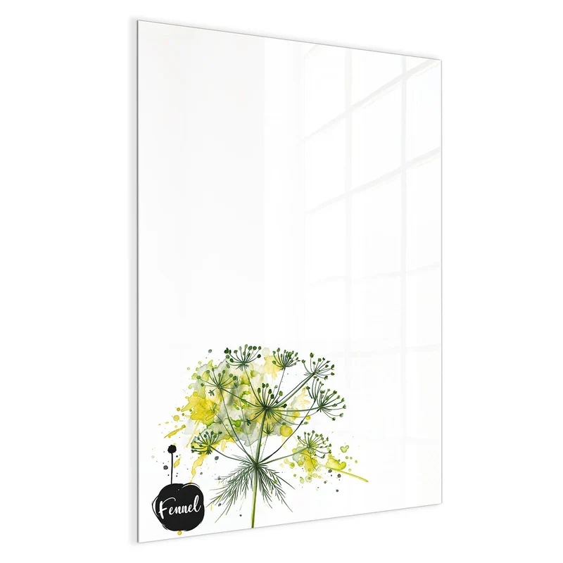Magnettafel - Fenchel in Aquarell
