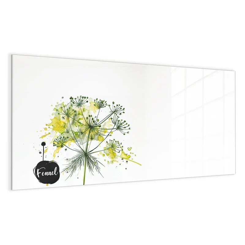 Magnettafel - Fenchel in Aquarell
