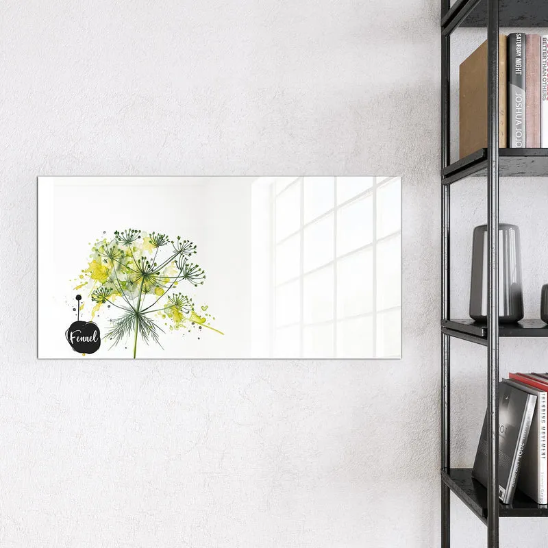 Magnettafel - Fenchel in Aquarell