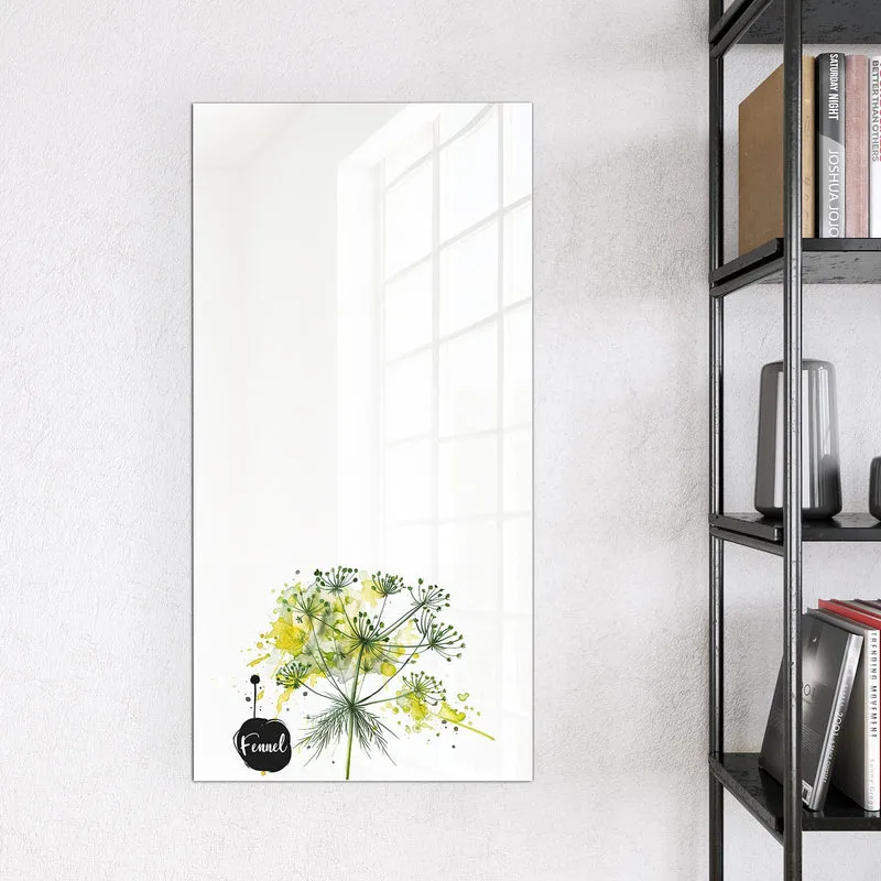 Magnettafel - Fenchel in Aquarell