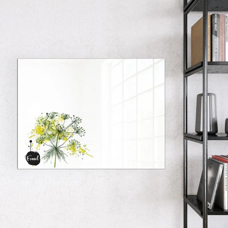 Magnettafel - Fenchel in Aquarell