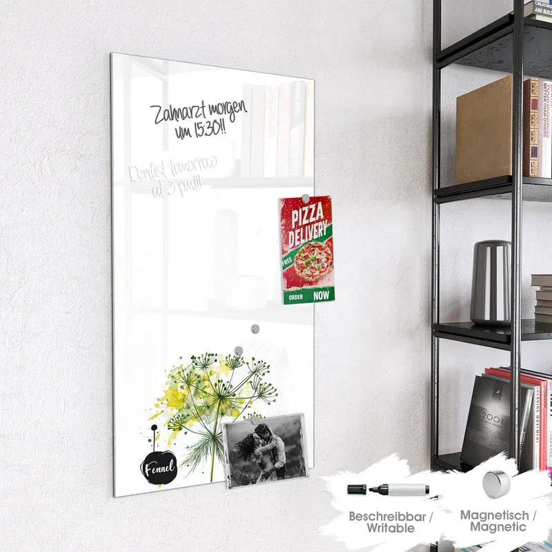 Magnettafel - Fenchel in Aquarell