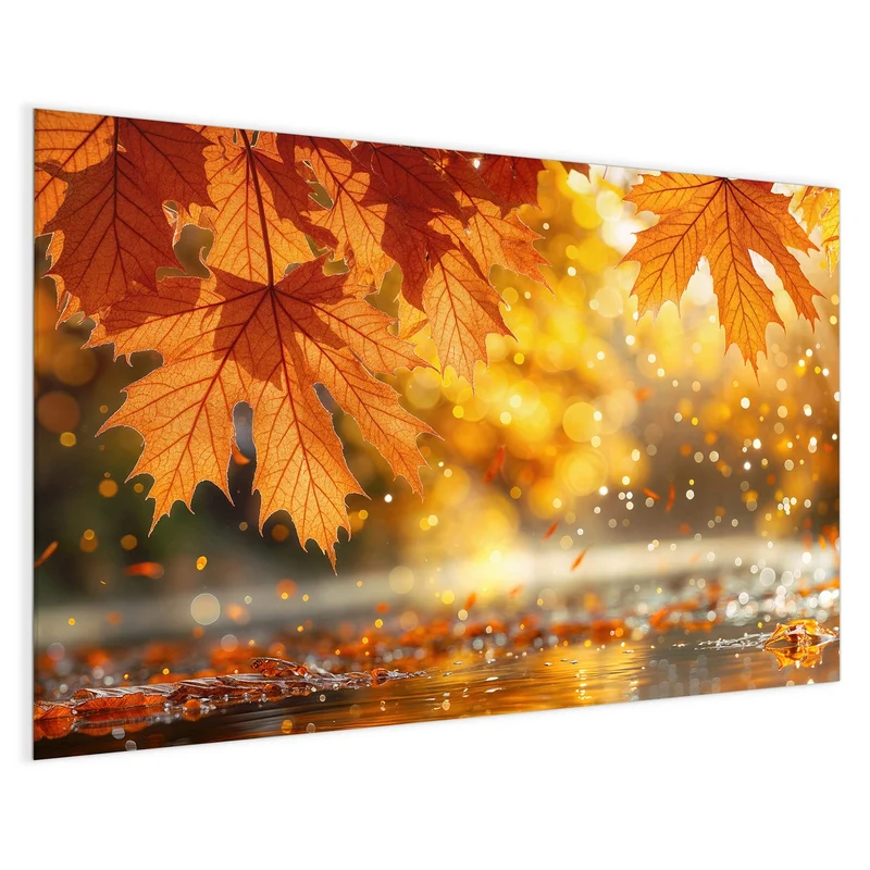 Magnettafel - Orange Ahornblätter
