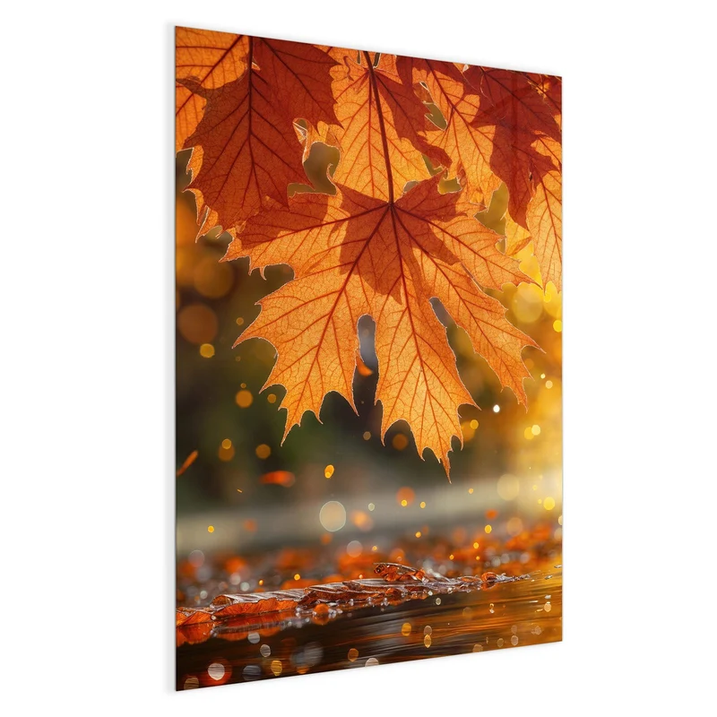 Magnettafel - Orange Ahornblätter