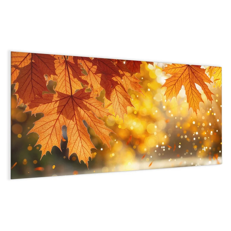 Magnettafel - Orange Ahornblätter