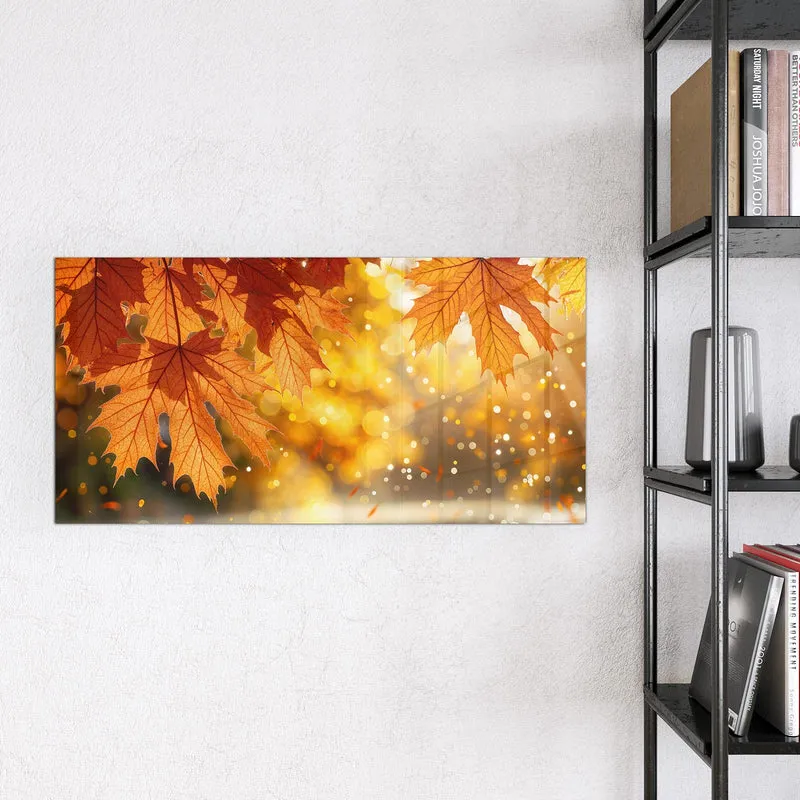 Magnettafel - Orange Ahornblätter