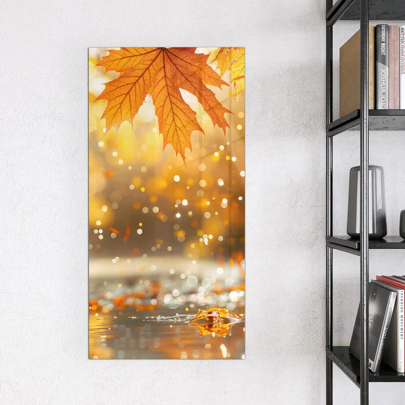 Magnettafel - Orange Ahornblätter