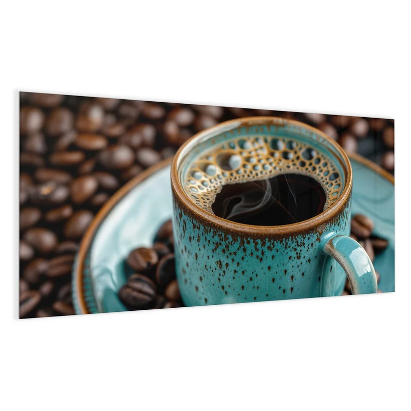 Magnettafel - Türkise Kaffeetasse