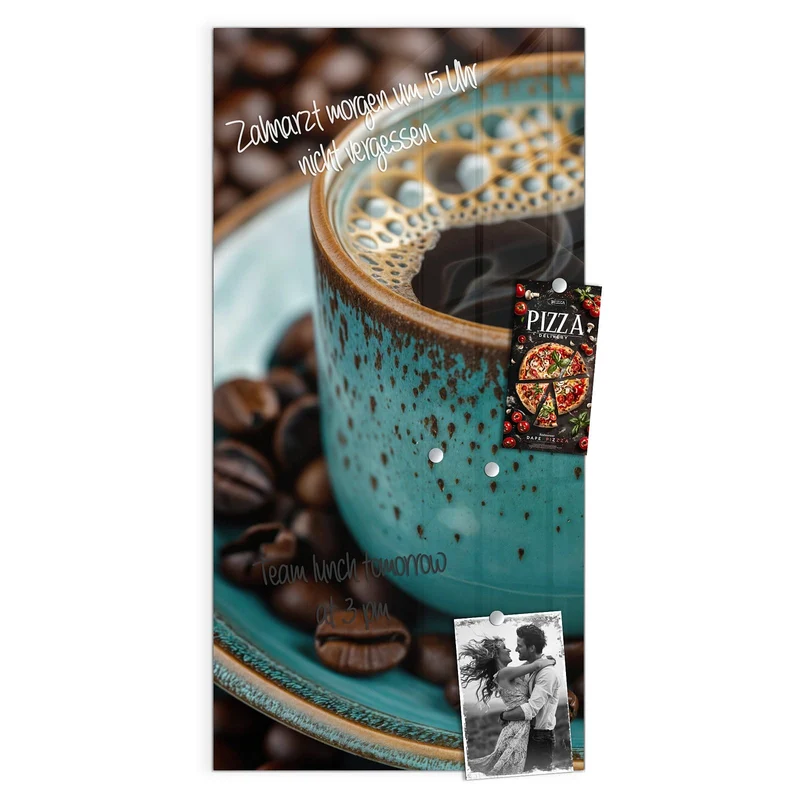 Magnettafel - Türkise Kaffeetasse