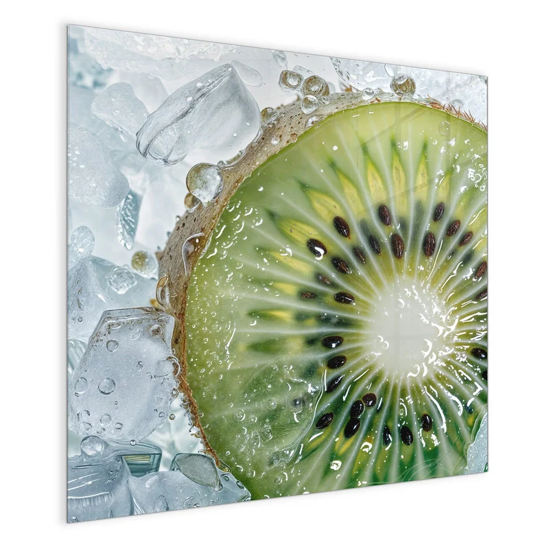 Magnettafel - Kiwischeibe auf Eis