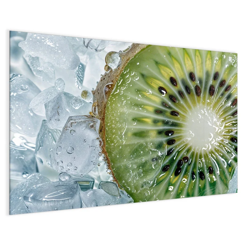 Magnettafel - Kiwischeibe auf Eis