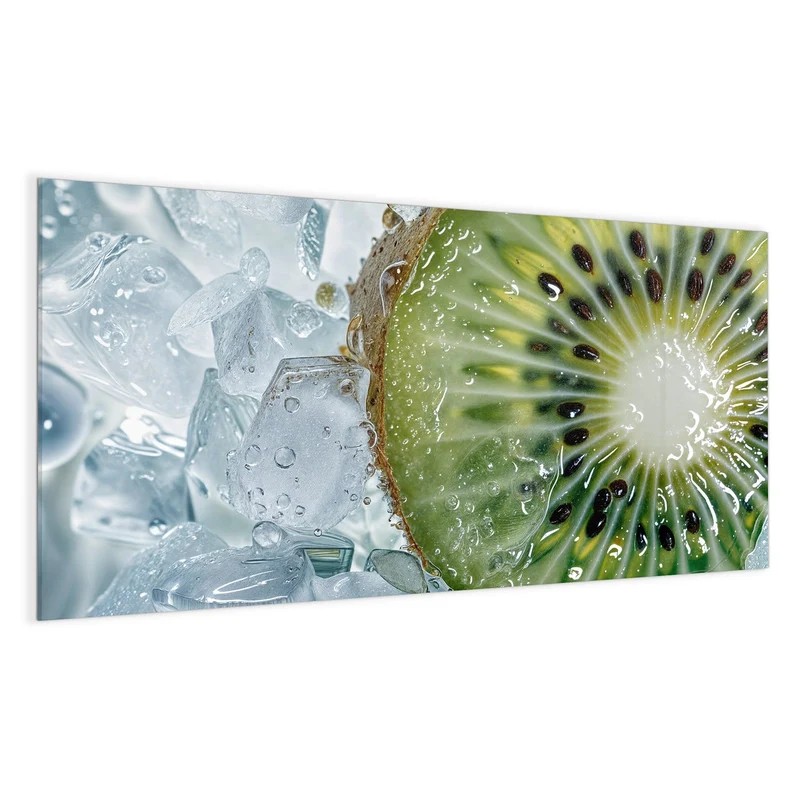 Magnettafel - Kiwischeibe auf Eis