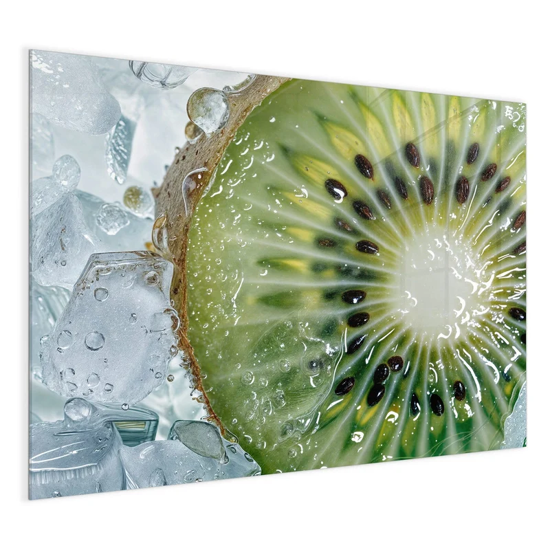 Magnettafel - Kiwischeibe auf Eis