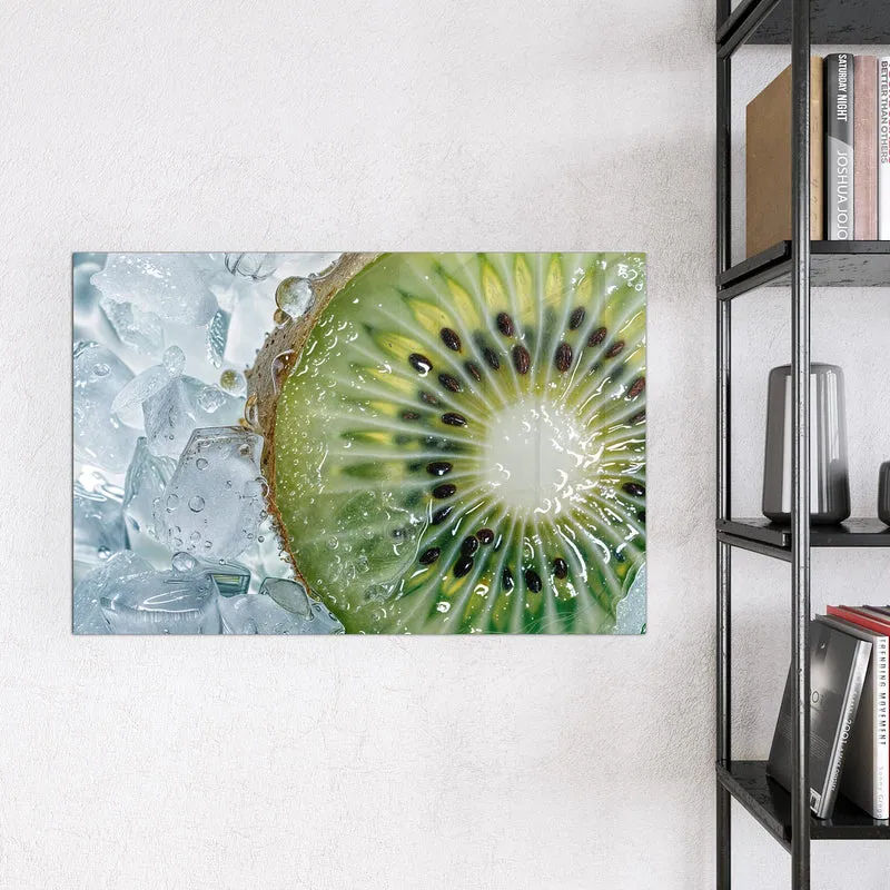Magnettafel - Kiwischeibe auf Eis