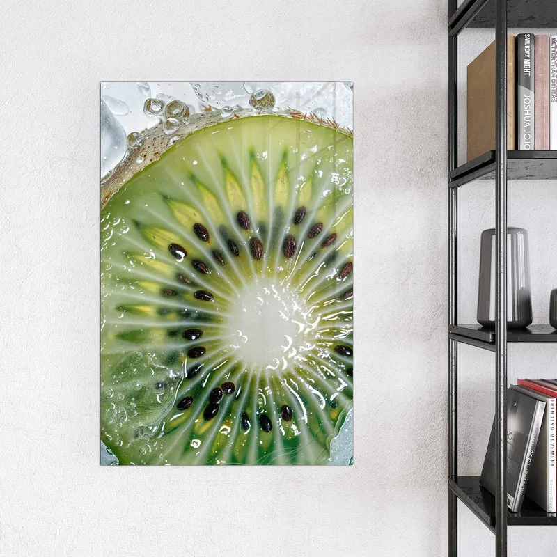 Magnettafel - Kiwischeibe auf Eis
