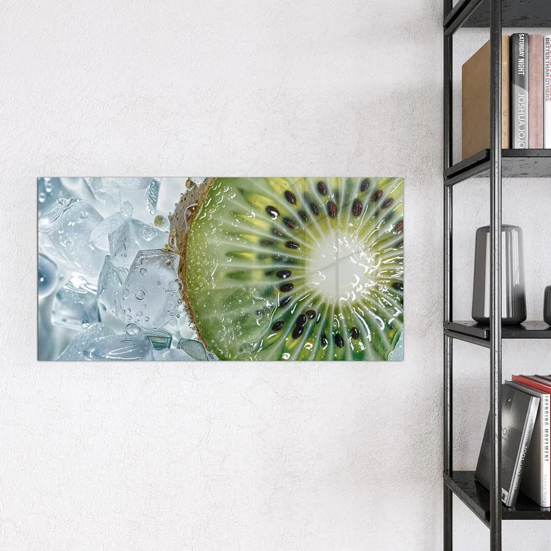 Magnettafel - Kiwischeibe auf Eis