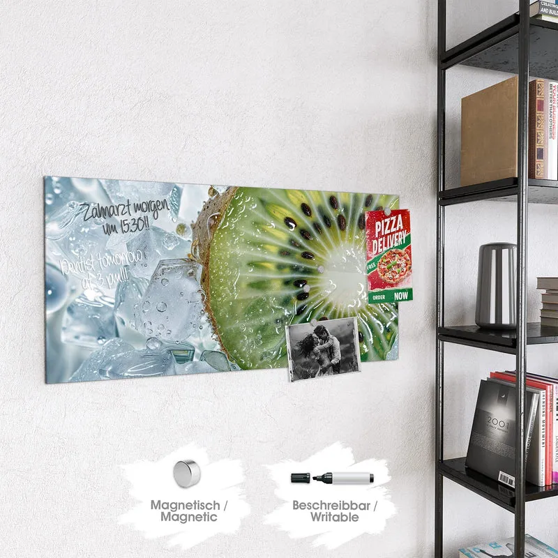 Magnettafel - Kiwischeibe auf Eis