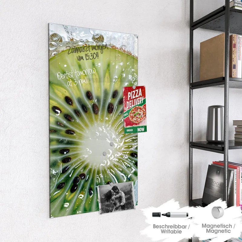 Magnettafel - Kiwischeibe auf Eis