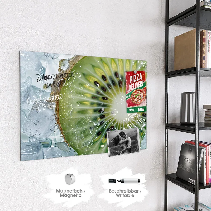 Magnettafel - Kiwischeibe auf Eis