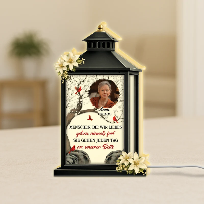 Im Herzen Immer An Unserer Seite - Personalisierte Trauergeschenke | Lightbox Foto Mama/Papa